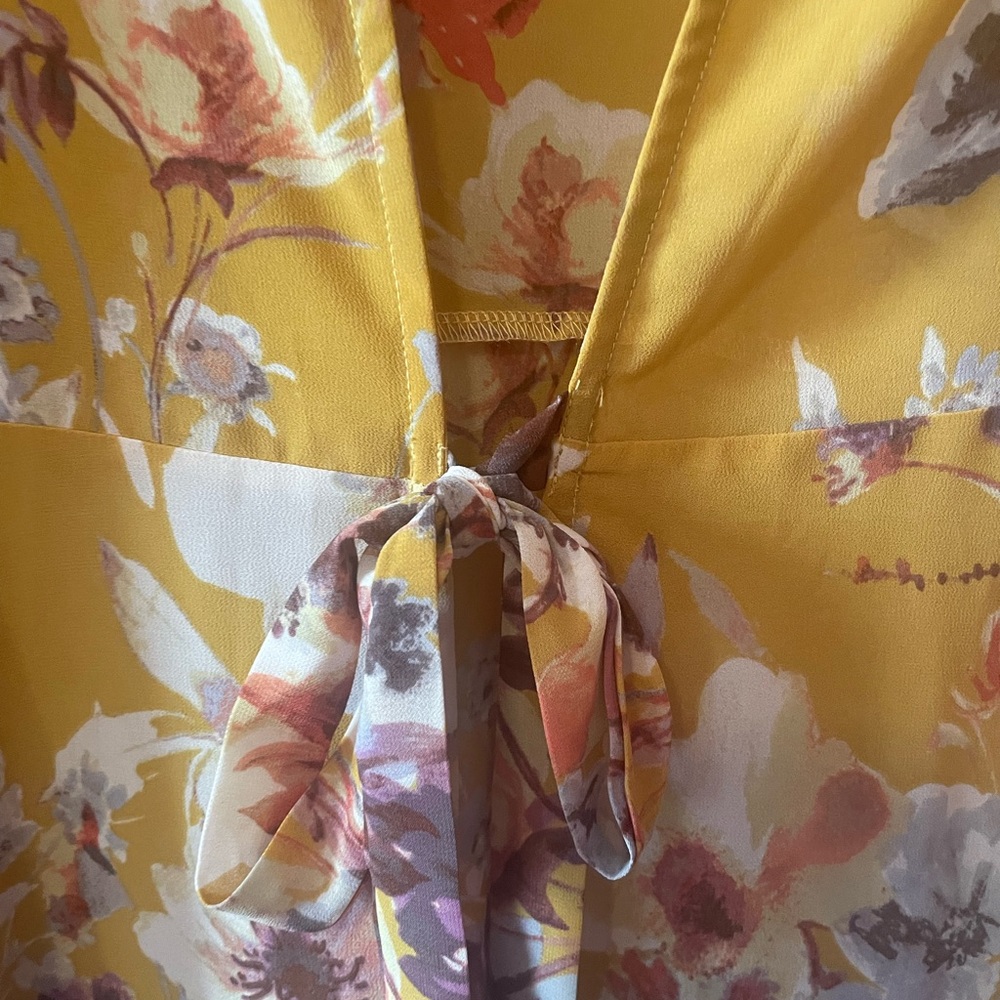 Floral Wrap Blouse - Picture 2 of 5